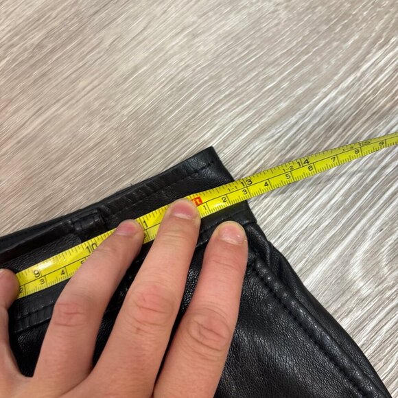 BABATON x ARITZIA Command Cropped Vegan Leather Pants Black sz 00 - Picture 12 of 12